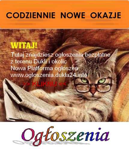 Dukielski Portal ogłoszeń bezpłatnych
    www.ogłoszenia.dukla24.info
